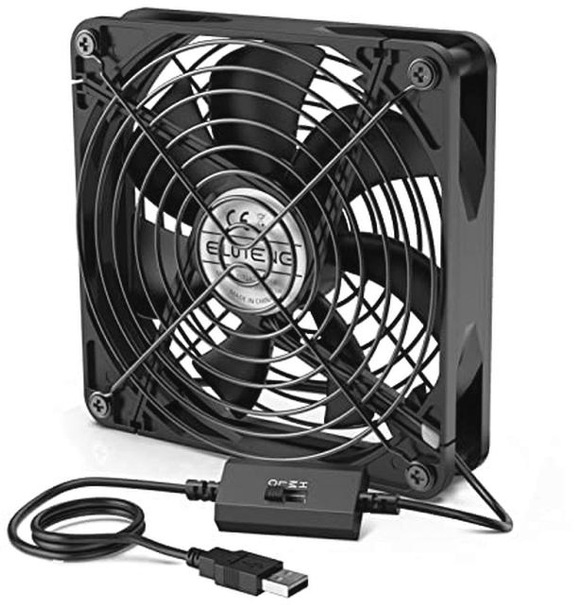 140 mm USB-ventilator met 3 snelheden voor pc, laptop, en meer
