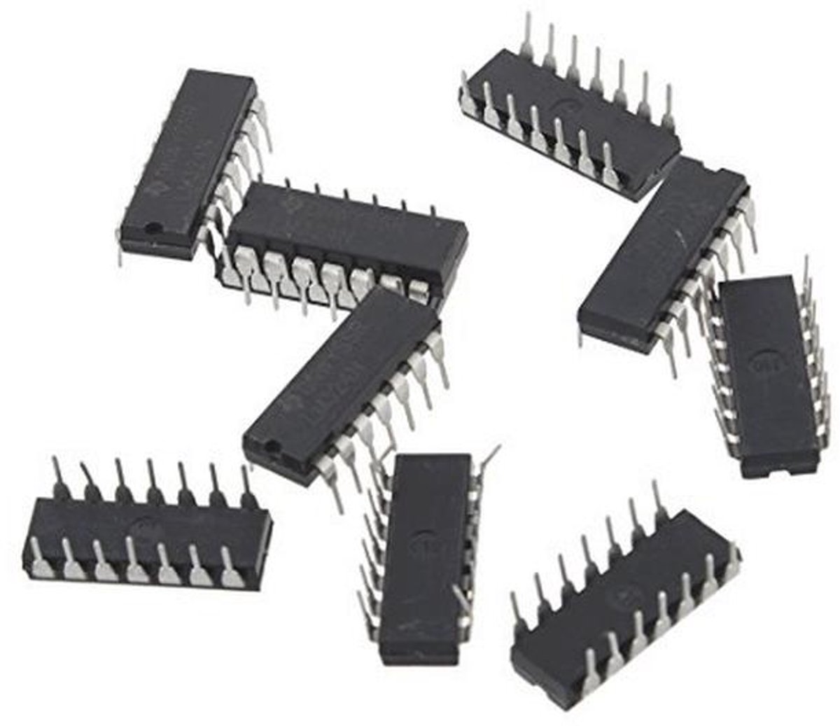 10x LM324N Laag Vermogen Quad Werking Versterker DIP-14