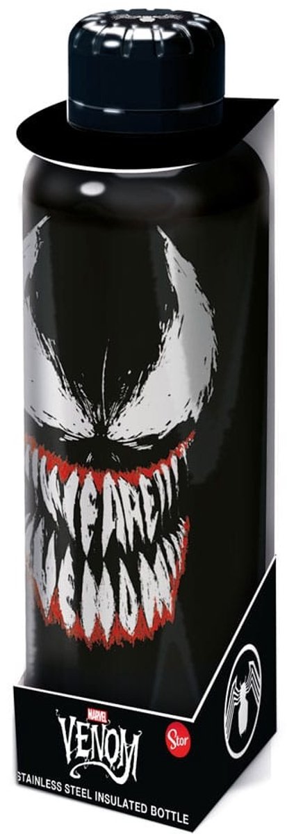 Marvel - Venom - Roestvrijstalen Waterfles - Gezicht van Venom - 500ml - Stor