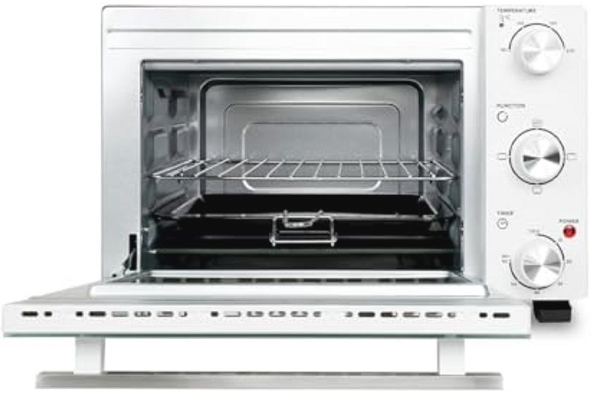 Elektrische Mini-Tafeloven met Timer en 3 Verwarmingsopties 35L Capaciteit