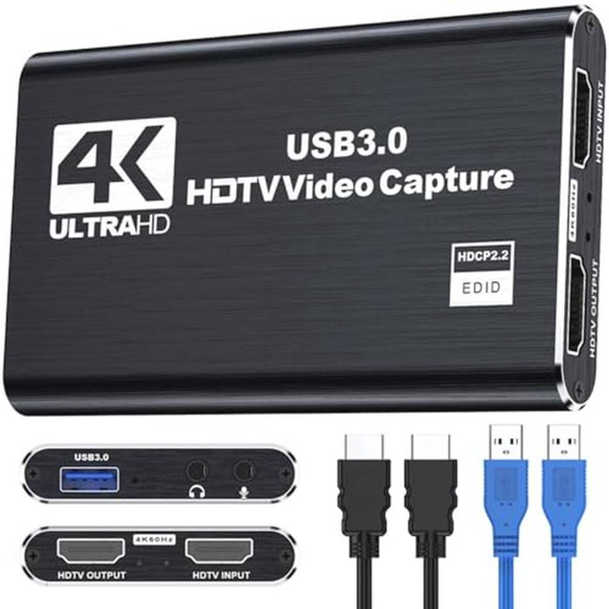 4K HDMI Video Capture Card voor Streaming en Gaming