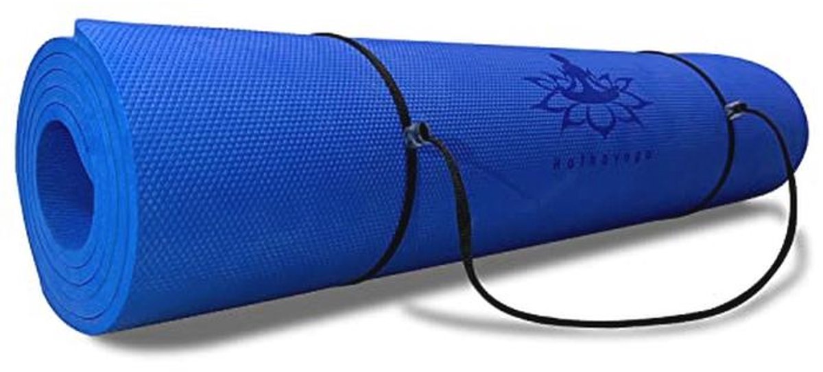 Hatha Yoga Dikke TPE Yogamat 72 "x 27 "x1/3" antislip Eco-vriendelijke oefenmat voor yoga Pilates en vloertrainingen (blauw)
