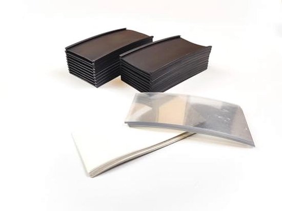 40 Stuks Zelfklevende Etikettenhouders – 6x10 Cm, Transparant, Waterdicht – Voor Planken, Kastjes, Mappen & Prijskaartjes