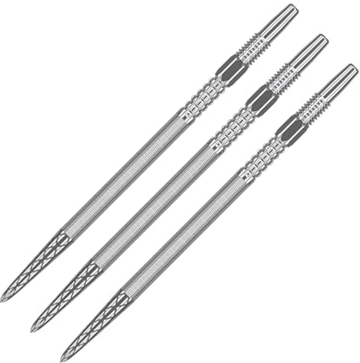 Dartpunten 3-pack voor professionele dartaccessoires - 26 mm, 30 mm, 35 mm, 40 mm - Goud, Zilver, Zwart