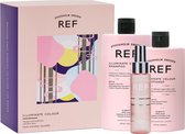 REF Stockholm - Coffret Illuminate Color 'The Heroine' - Shampoing Illuminate Color + Shampooing Illuminate Color + Elixir Shine - Coffret cadeau idéal pour le soin des cheveux - Astuce cadeau !