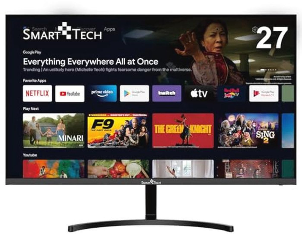 27 Inch PC-monitor met Android 11 en HDMI