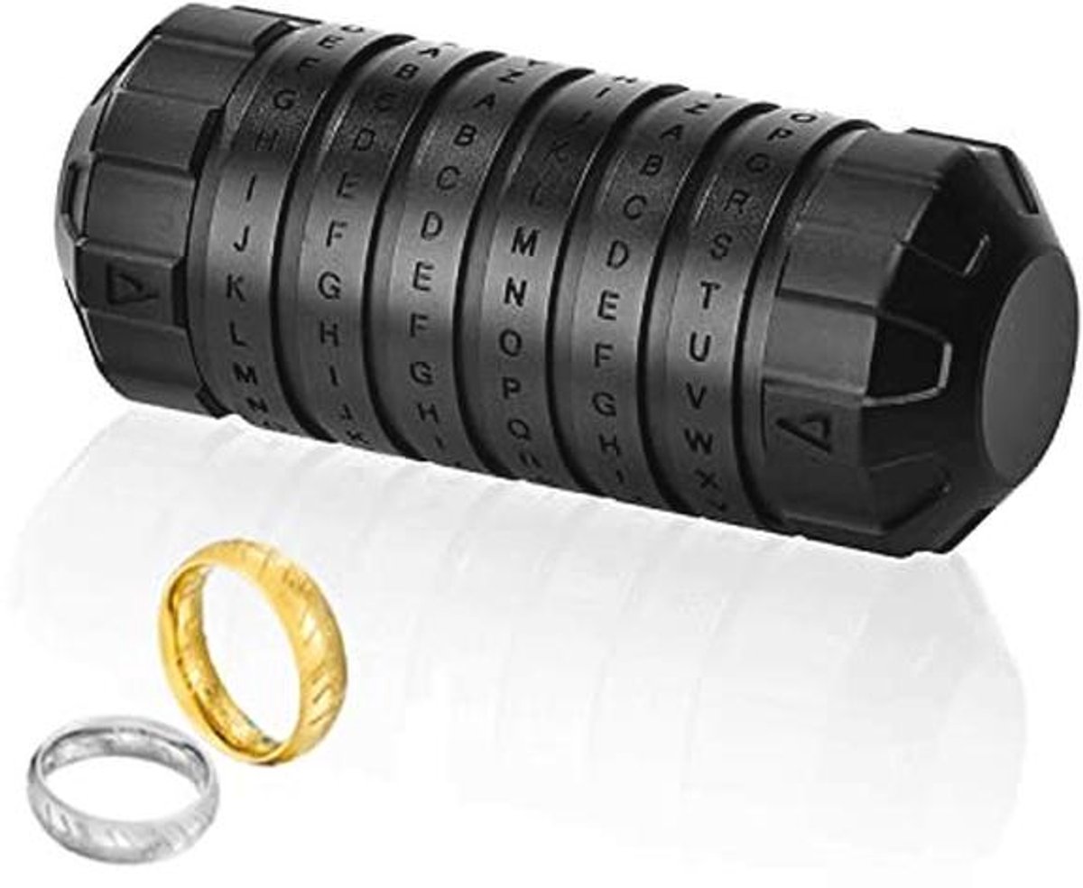 Da Vinci Code Mini Cryptex Puzzel met Verborgen Compartimenten - Origineel Verjaardagscadeau en Mysterieuze Geschenkdoos