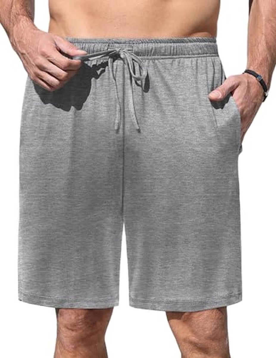 Comfortabele Heren Pyjama Shorts - Zomer Loungewear met Pocket