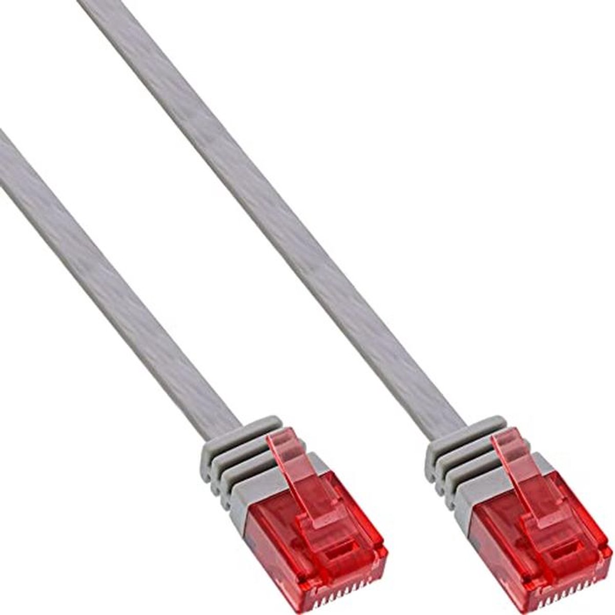 Patchkabel plat U/UTP Cat.6 - 1m - Grijs