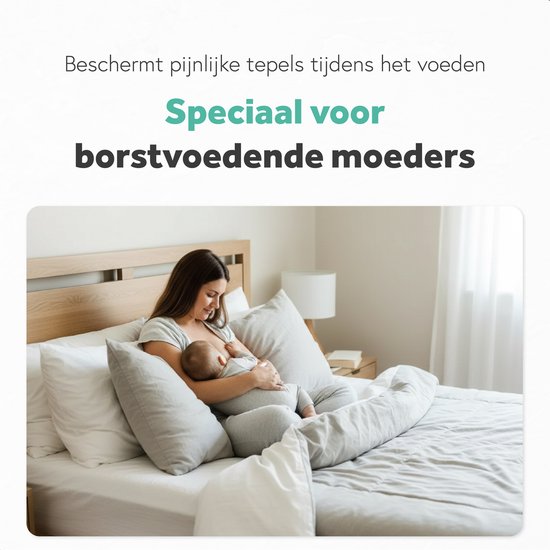 Qwali Organic Tepelhoedje voor borstvoeding - Maat L - BPA vrij - Tepel beschermer - Transparant - 2 stuks — afbeelding 2
