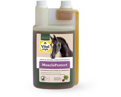 VITALstyle Muscleprotect - Paarden Supplement - Beschermt Spieren Bij (Zware) Inspanning - Met o.a. Glycerol & Calcium Citraat - 1 L