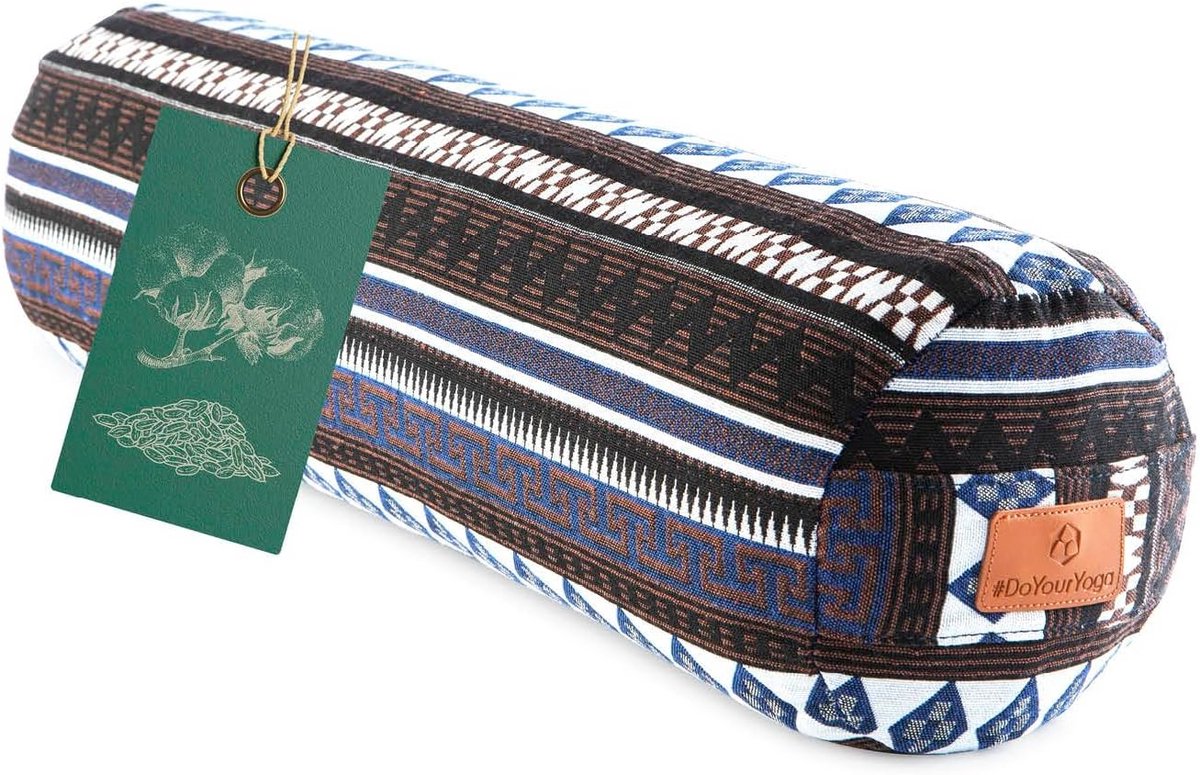 Ronde Yoga Bolster Meditatiekussen - Ergonomisch met Bio-Organische Speltvulling - 68cm x 22cm