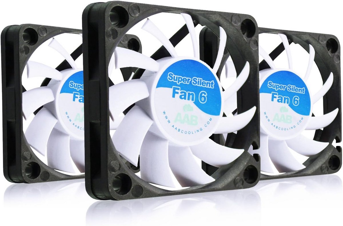 Stille en efficiënte 60 mm behuizingsventilator met anti-vibratiepads voor 3D-printer en pc