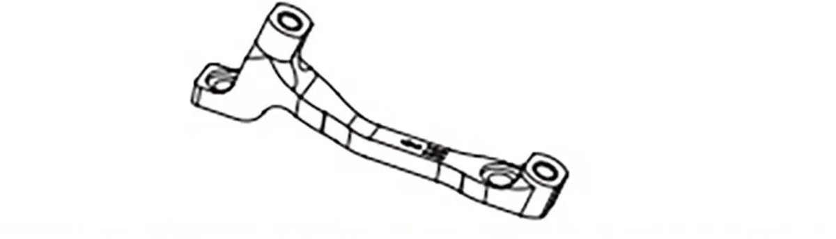Hope H Is Postmount Schijfremklauwadapter Zwart 160-183 mm / 180-203 mm