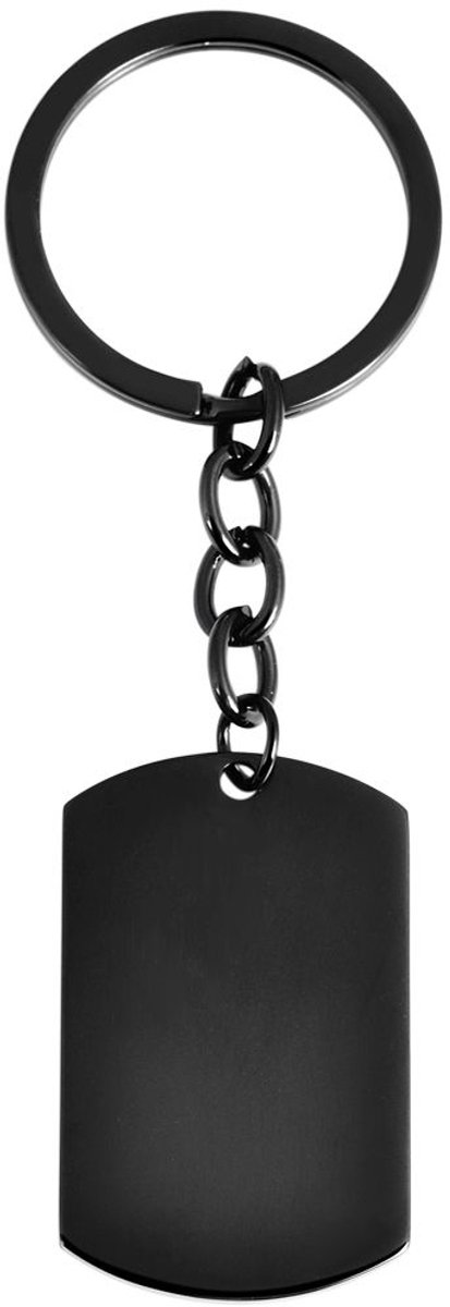 AKZENT Akzent Unisex Sleutelhanger Adam Akzent sleutelhanger, roestvrij staal, graveerplaatje