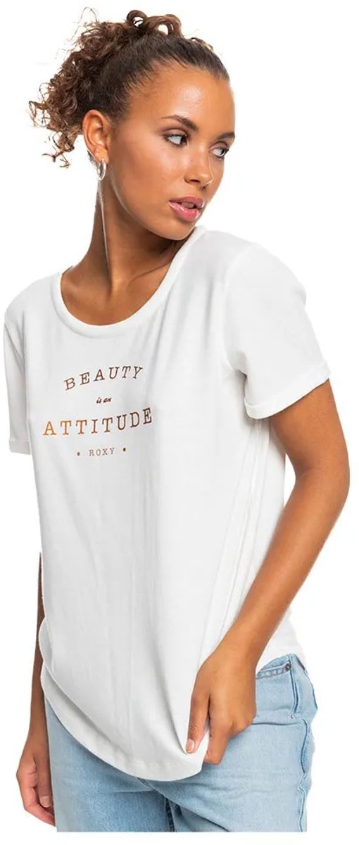 Roxy Ocean After T-shirt Met Korte Mouwen XS Vrouw Wit