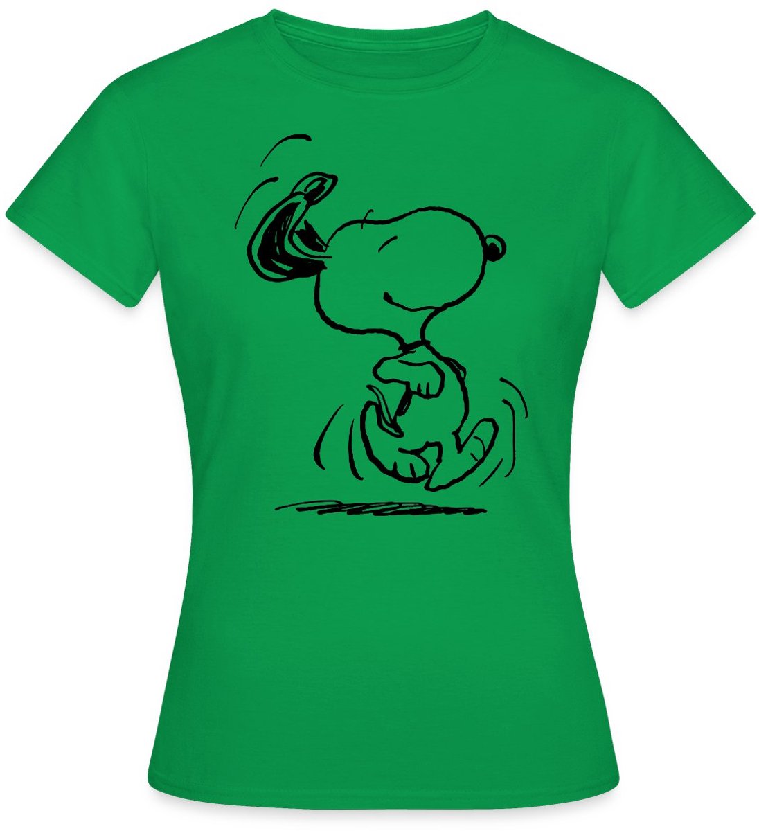 Peanuts Snoopy Rennen T-Shirt Dames