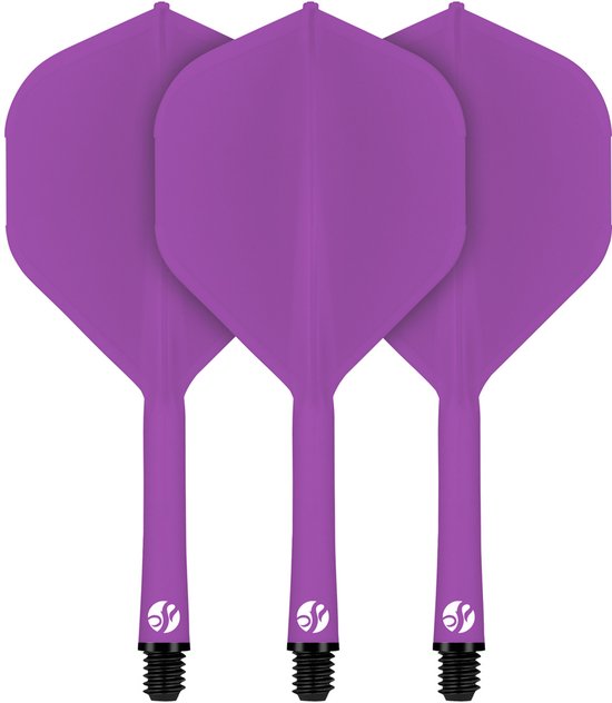 Shot Flight Deck System Purple NO2 - Dart Flights