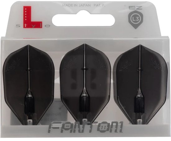 L-Style Fantom EZ L3 Shape Clear Black - Dart Flights van L-Style — afbeelding 4