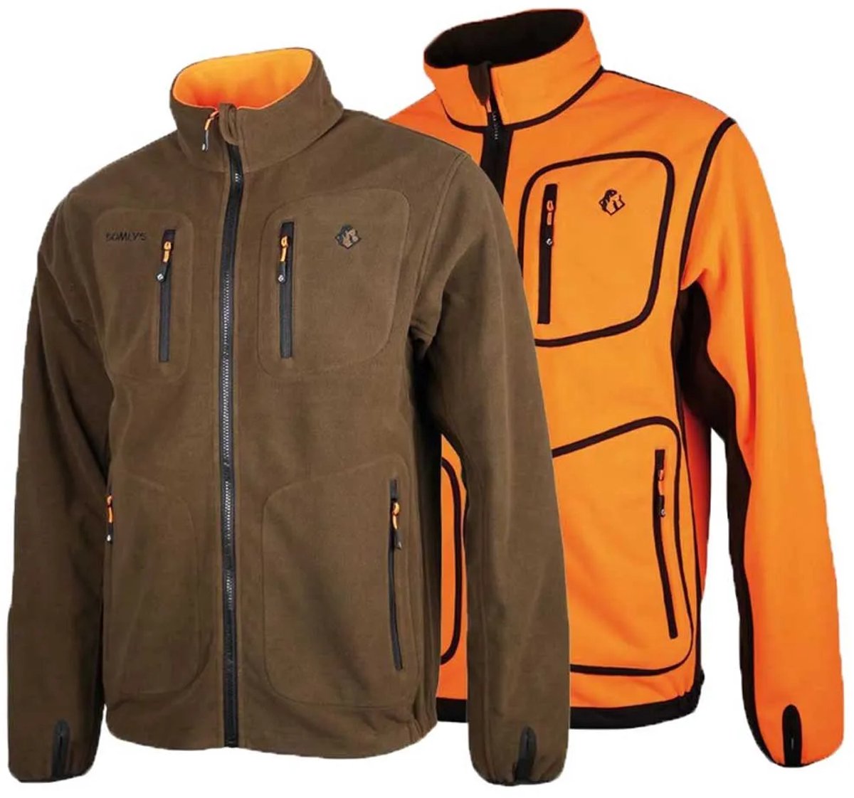 Somlys Reverse Fleece Man Oranje
