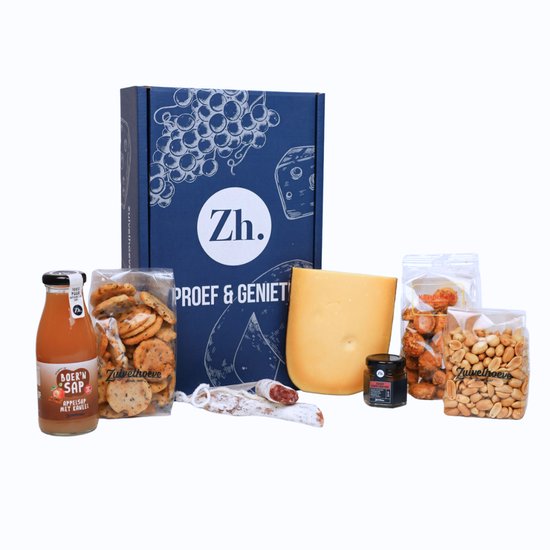 Zuivelhoeve 0.0 Nieuwjaarsborrel Borrelpakket cadeau - Borrelbox voor thuis - Nieuwjaars snackpakket - Cadeaupakketten eten & drinken - Oud en nieuw pakket - Alles voor de Borrelplank - Altijd vers - Proef & Geniet