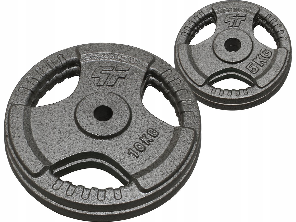 30kg Gietijzeren Halterset - 29mm Opening - Hammertone Afwerking