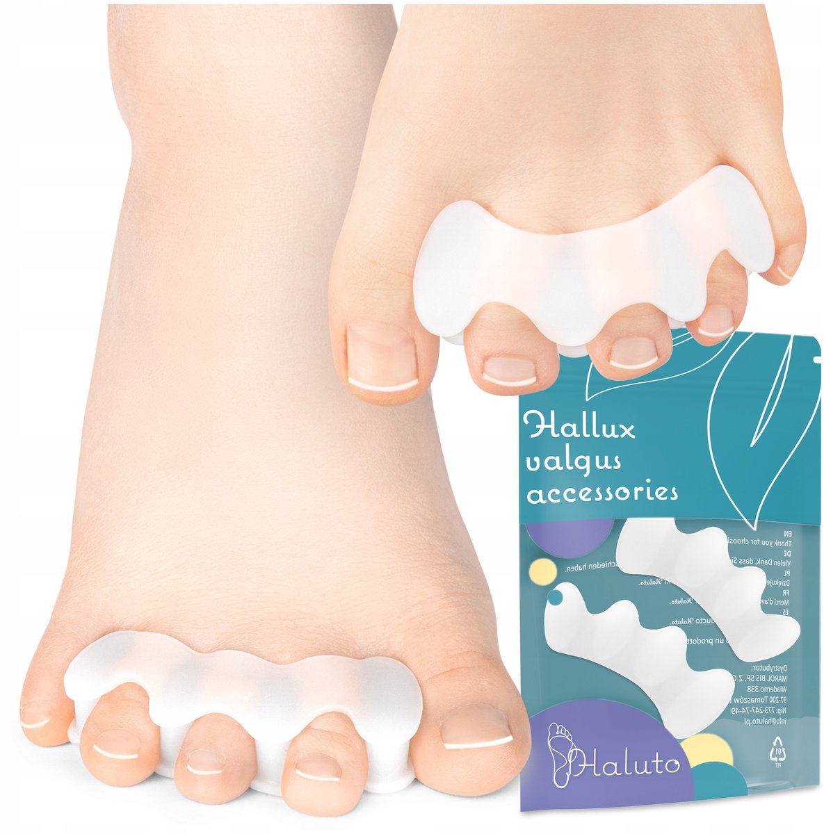 Gel Separator voor 3 Tenen - Hallux Corrector