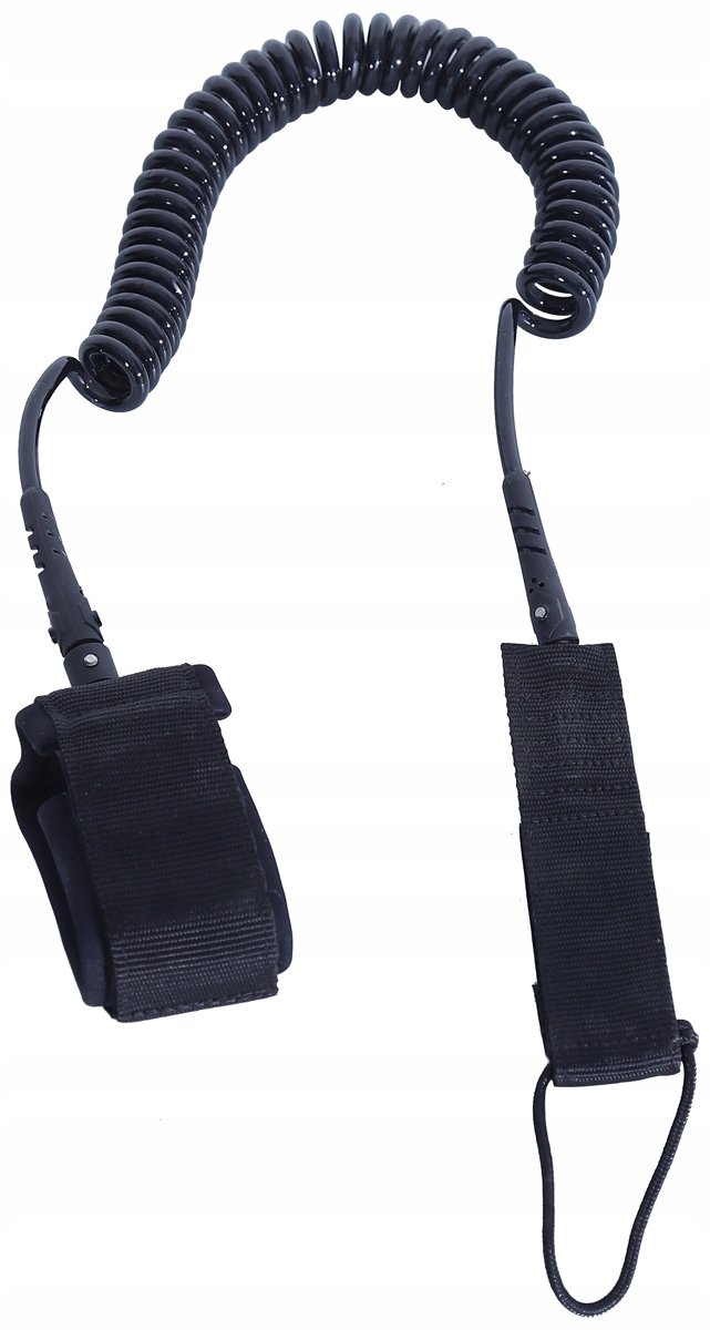 Enero SUP Leash - Veiligheidskabel voor Suppen, 3m, Zwart