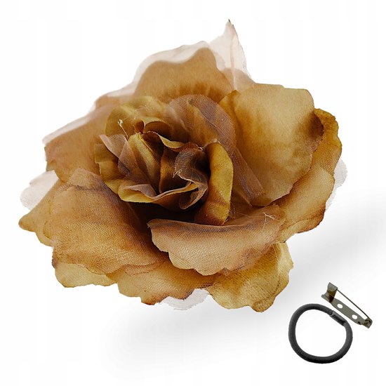 Broche Fleur En Tissu Pour Cheveux - 20 Couleurs - Épinglette Décorative Multifonction