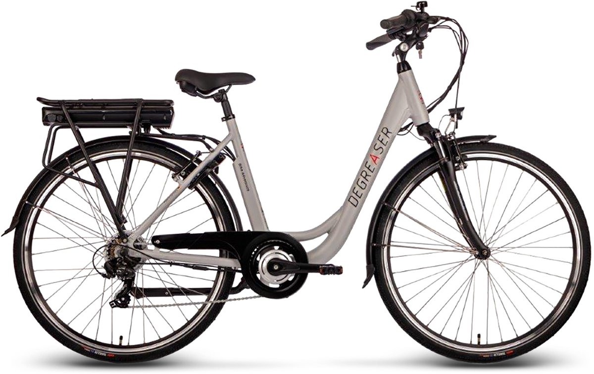 Degreaser dames ebike 50 cm 10.4 Ah 7sp zilver - Degreaser - €899,00