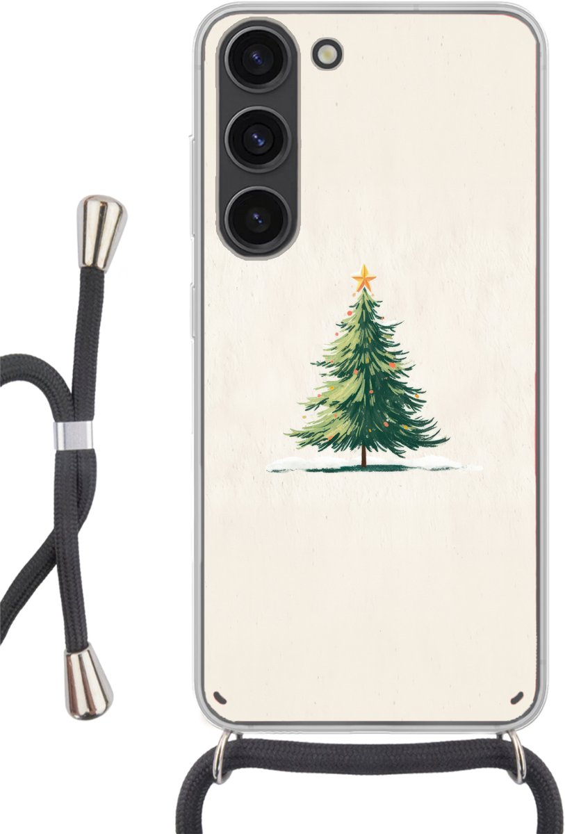 Kerstboom - Illustratie - Ster - Sneeuw