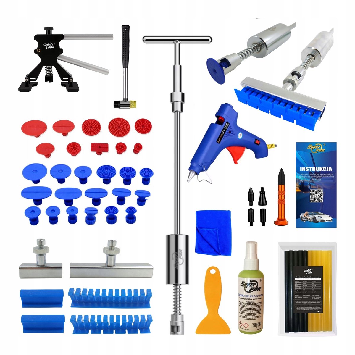PDR Set: Hagelschade Herstel Gereedschap - Deuk Verwijderen Kit