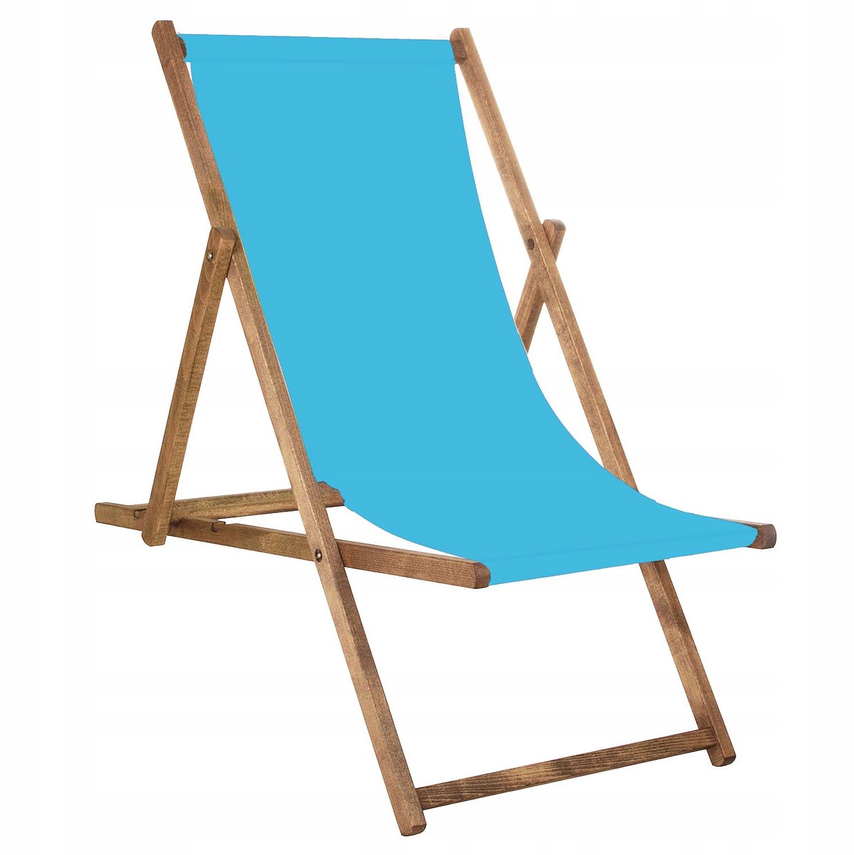 Houten Ligstoel Blauw - Opvouwbaar & Geïmpregneerd - Nederlands product