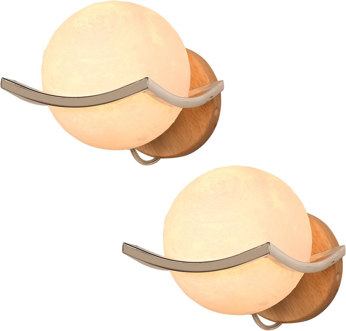 Wandlamp voor Binnen met Creatief Ontwerp - LED Houten Wandlamp voor Slaapkamer en Hal