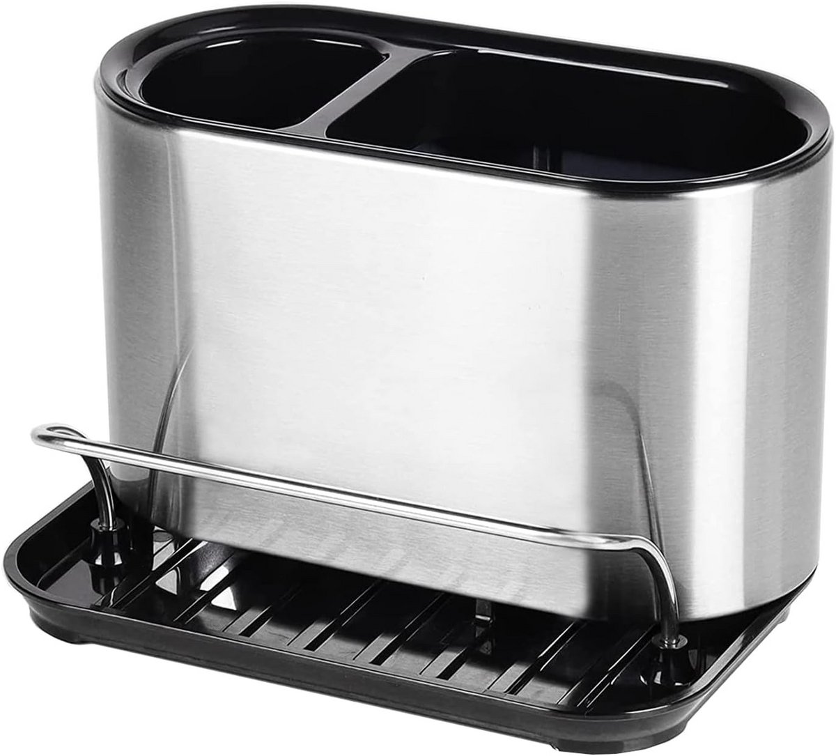 RVS Spoelbak Organizer voor Spons, Borstel en Drains - Aanrechtblad Houder
