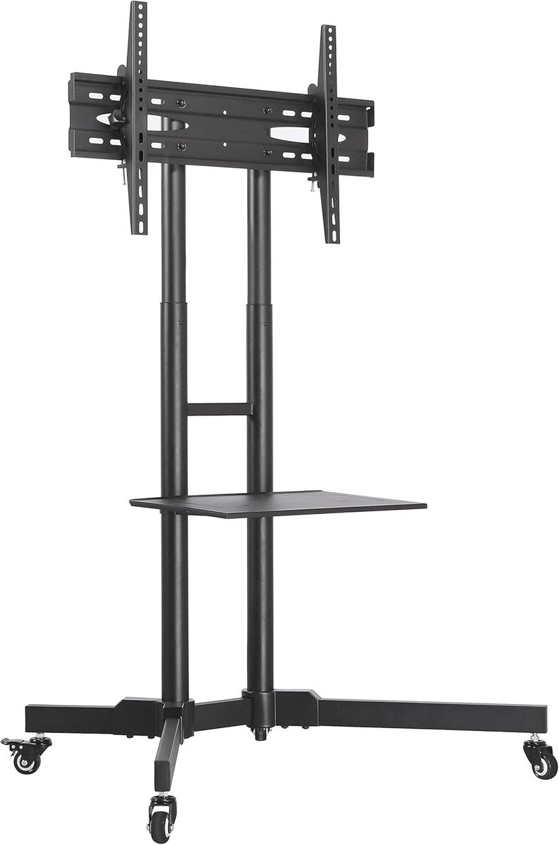 Verstelbare mobiele tv-standaard met wieltjes voor 32-65 inch LCD-LED
