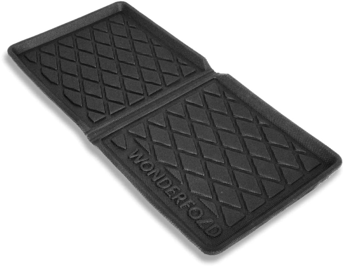 WonderFold W2M Mat voor Kinderwagen en Bolderkar - All Weather TPE Gel Rubber - Zwart