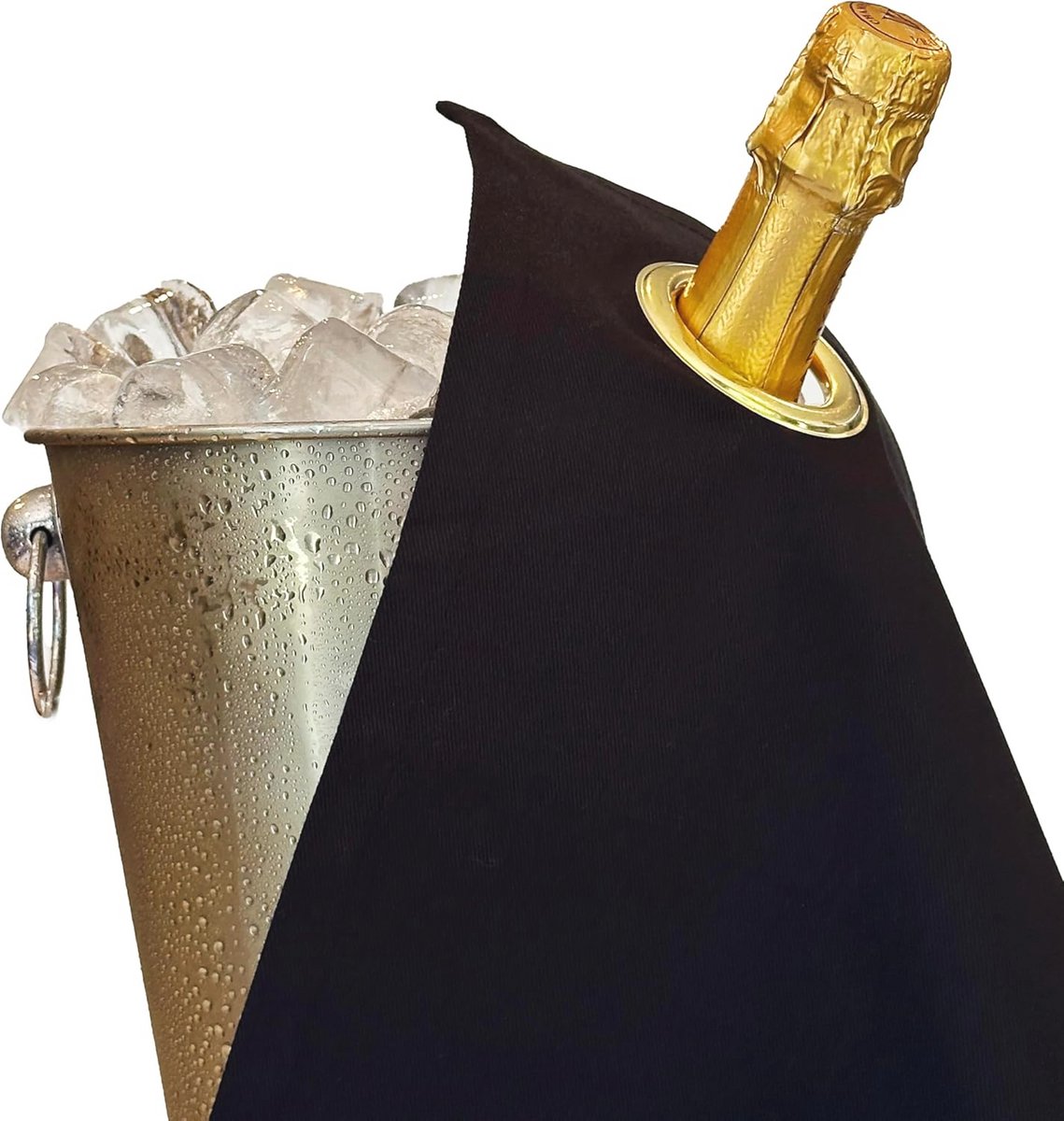 Bottle Cloth voor Flessen - Druppelvrij Serveren van Wijn en Champagne, 42 cm