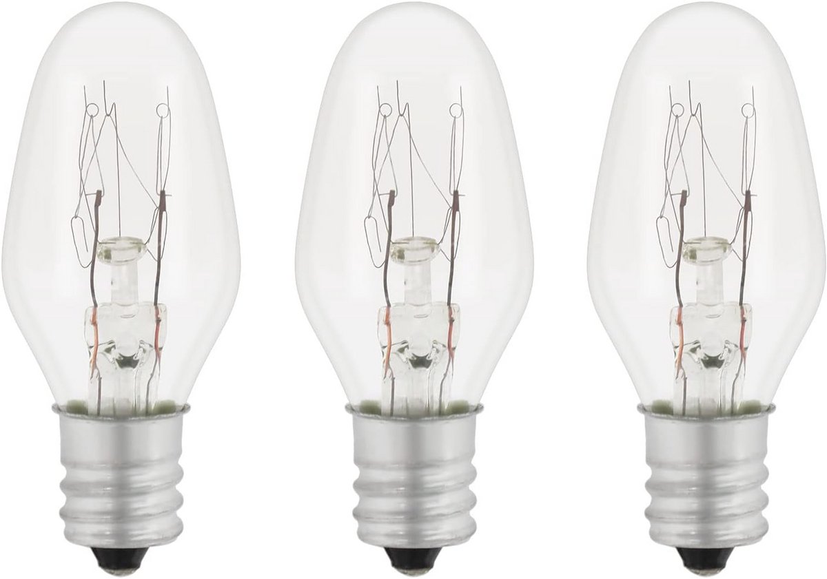 Vervangingslamp E12 7W Warm Wit 2700K - 40 Lumen - 3 Stuks