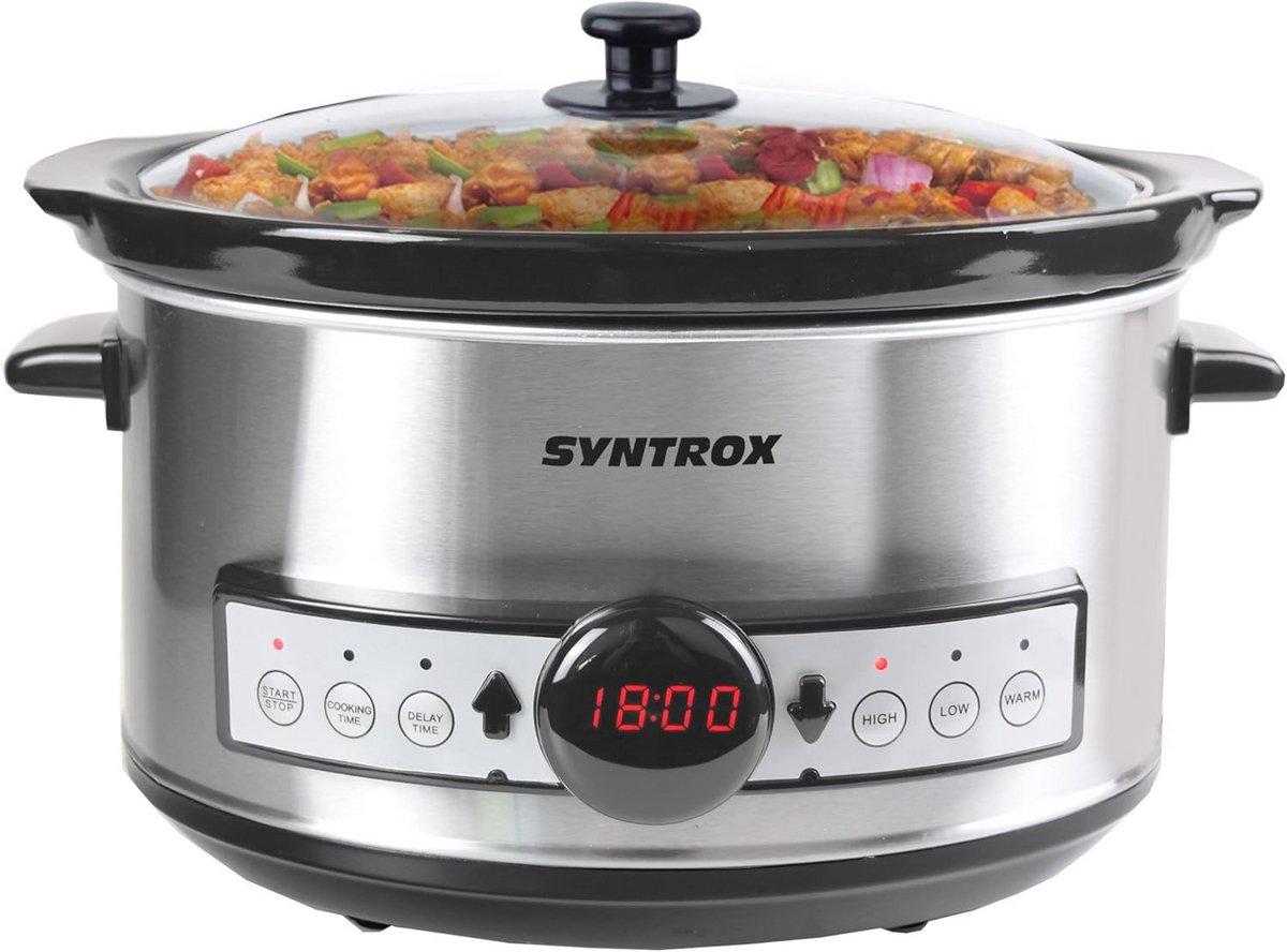 Digitale Slowcooker 3,5 Liter met Timer en Warmhoudfunctie – foto 3