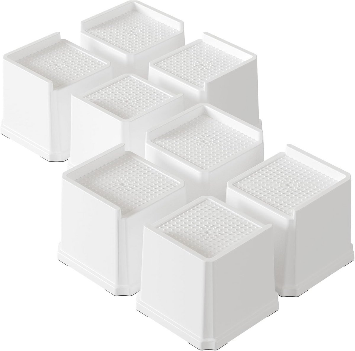 Zware L-vormige meubelverhogers 10 cm - Set van 8 - Ideaal voor banken, stoelen en tafels