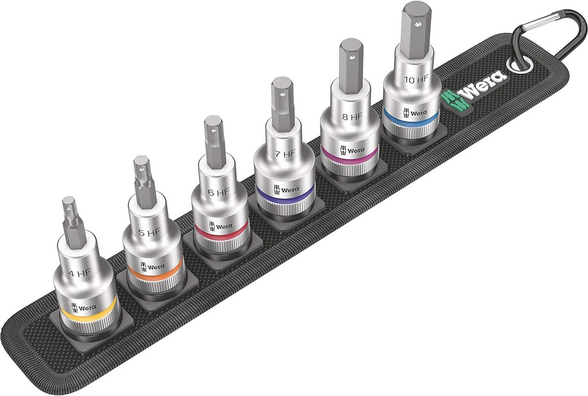 Inbussleutels set met houderfunctie - 6-delig - 1/2 inch-aandrijving