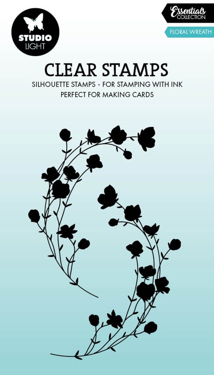 Clear stamps Floral wreath - Essentials nr. 914