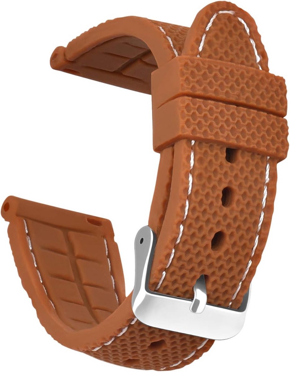 Siliconen Horlogeband 20mm, 22mm, 24mm - Universeel & Comfortabel - Meerdere Kleuren & Maten
