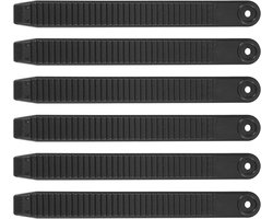 Zwarte Snowboard Bindingen Ladderstrap Set - 6 Elastische Vervangende Straps voor Snowboarden