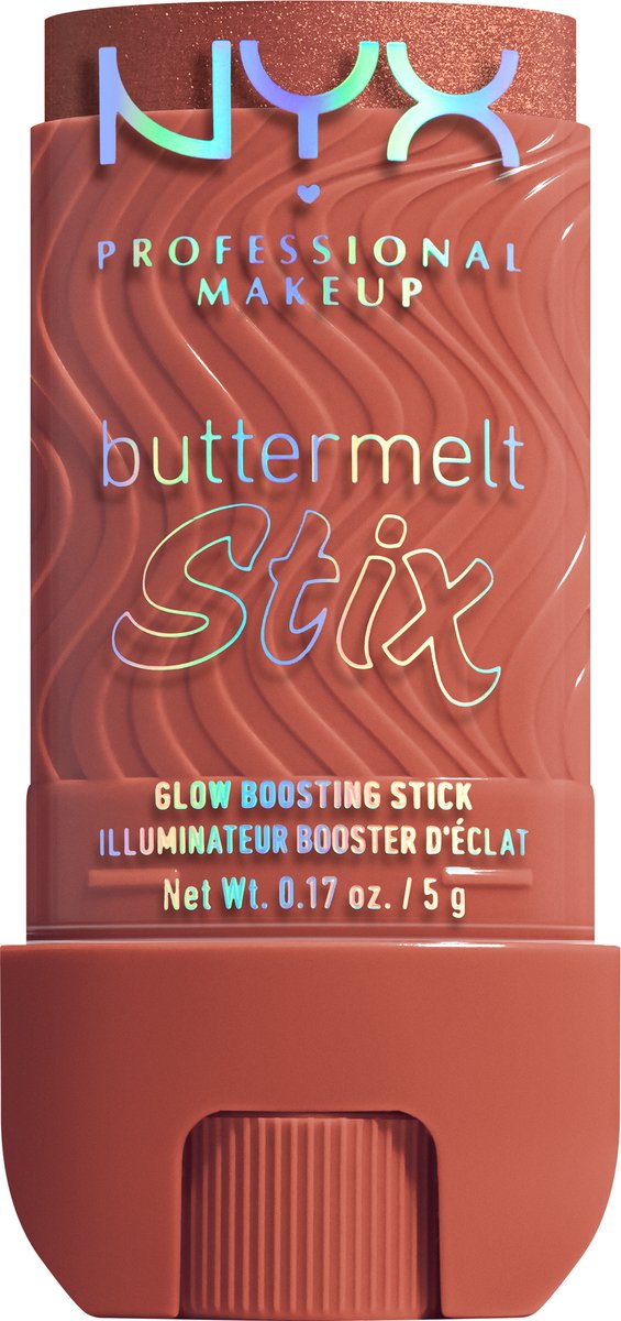 NYX Professional Make Up Buttermelt Highlighter Stix - Hydraterende en boterzachte formule - Blijft tot 8 uur zitten - Left On Melt