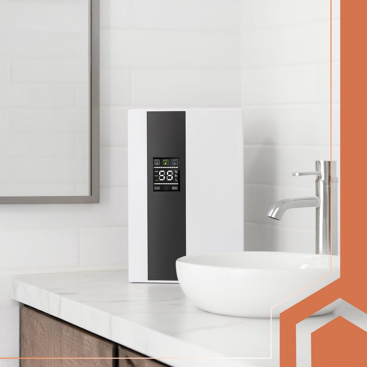 Luchtontvochtiger en luchtreiniger met UV, 90 W, 650 ml/dag, 2 l watertank, 25-30 dB, hygrostaat, timer, afstandsbediening