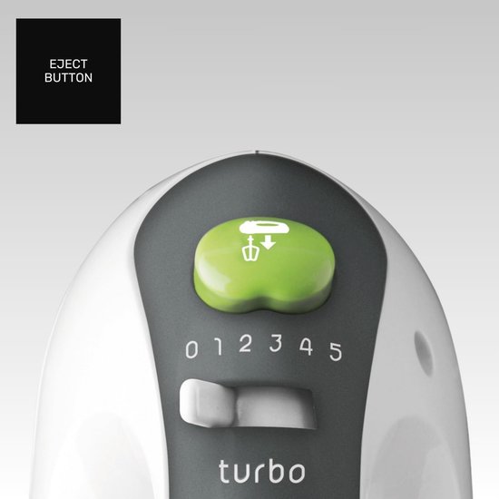 Elektrische deegmixer 500 W - Roestvrijstalen station met 5 snelheden en turbofunctie — afbeelding 4