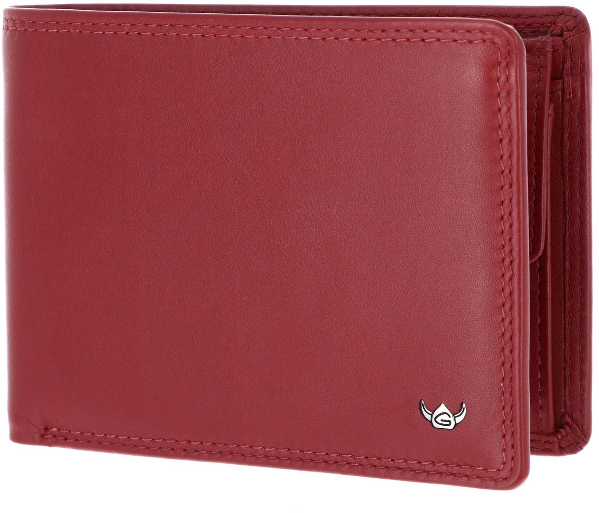 Golden Head Leren portemonnee Polo RFID Protect Scheintasche 1339 Rot donkerrood