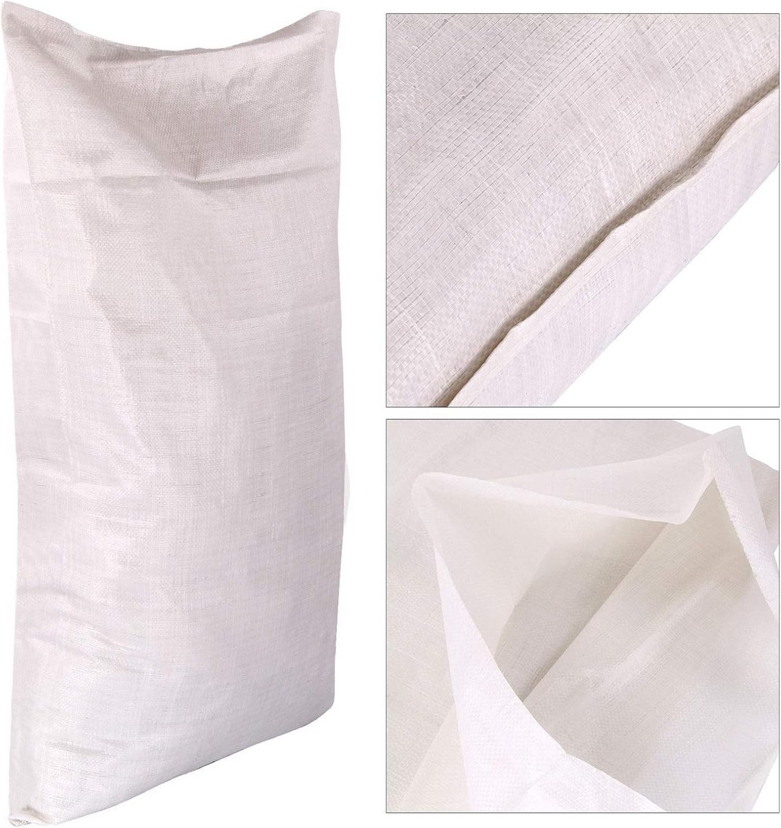 Geweven Polypropyleen Rubble Zakken 20" x 30" - 50cm x 75cm - 100 Stuks